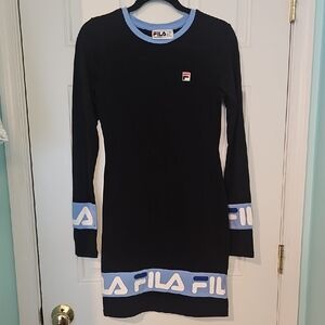 Fila Black Dress with Blue Accents